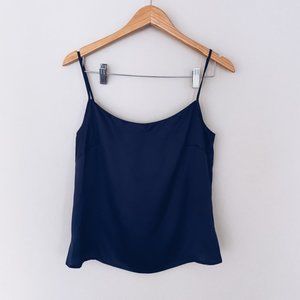 ESCADA Dark Navy 100% Silk Camisole